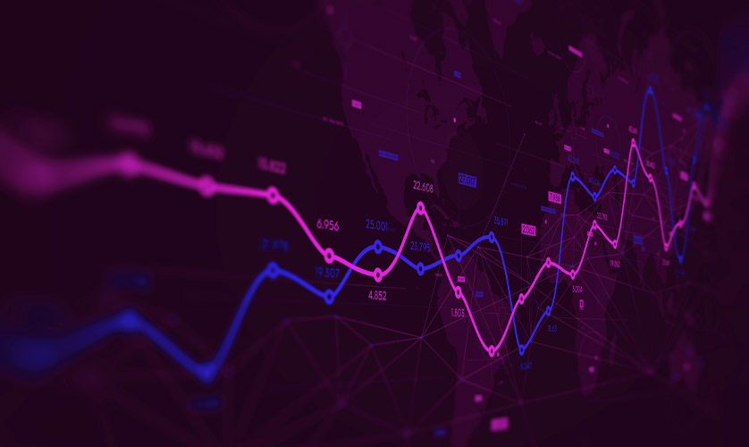 graphs on laptop